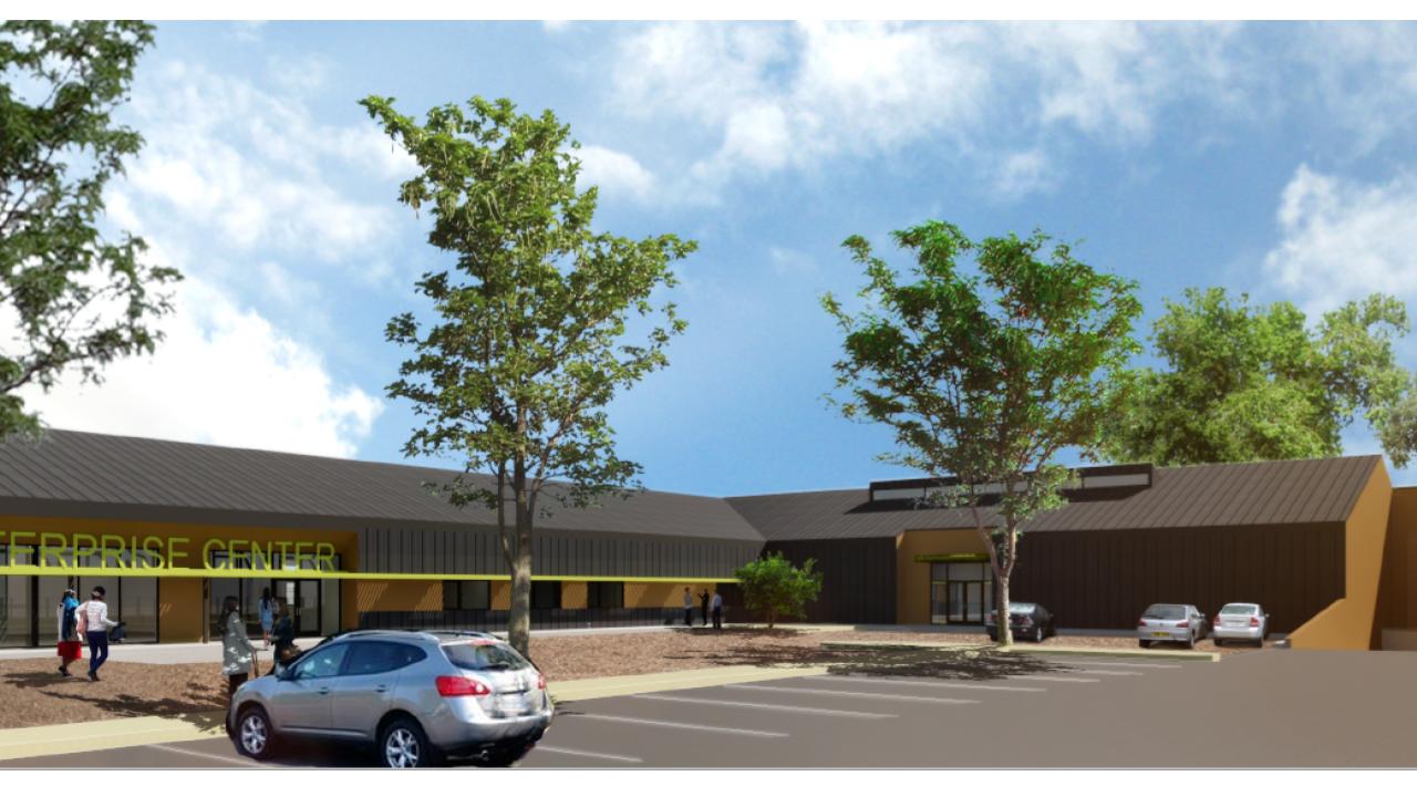 Social Enterprise Center Exterior Rendering