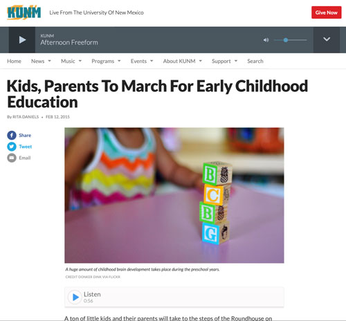 Featured image for “1000 Kid March – interview on KUNM”