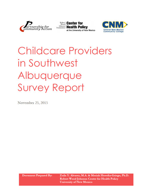 Featured image for “Early Childcare Providers in SW ABQ Survey Report”